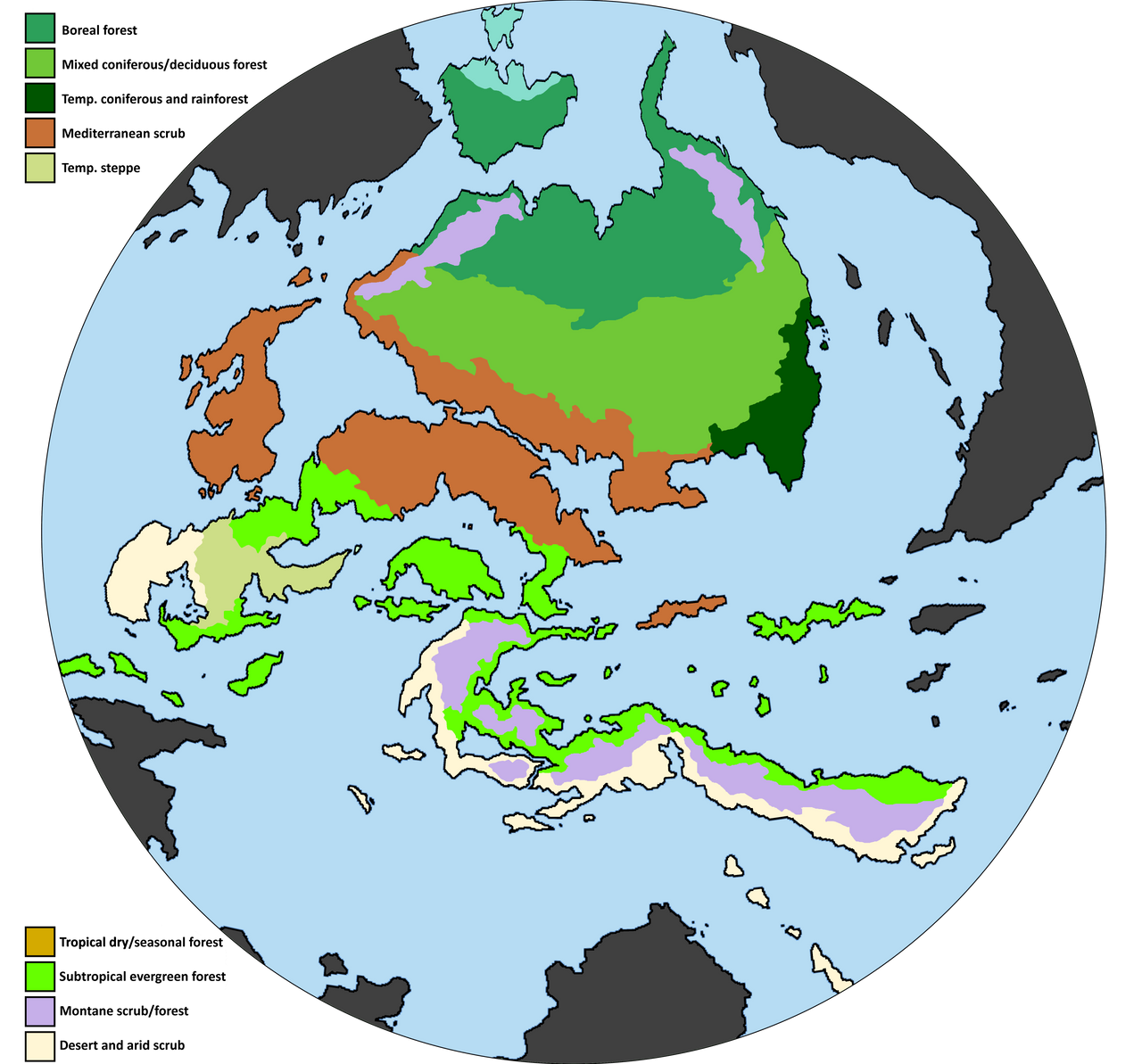 Cretecious Map Cretaceous Biomes of Europe by A-Cynical-Idealist on DeviantArt