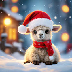 A Cute Little Llama