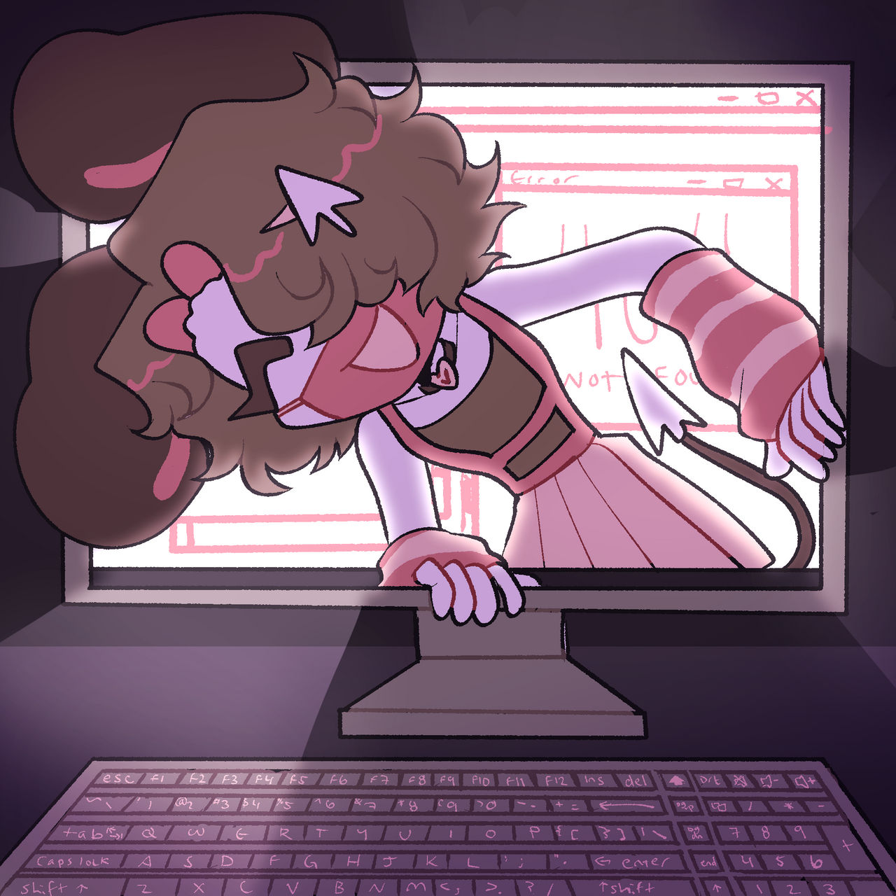 Scampter Rabbit watch out !! computer rabbit by sharkpistols on DeviantArt