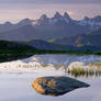 Lake and the Arves Peaks