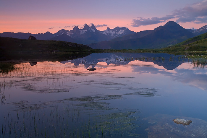 Guichard Lake at twilight