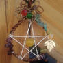 Ameythst Citrine and Emerald Pentacle