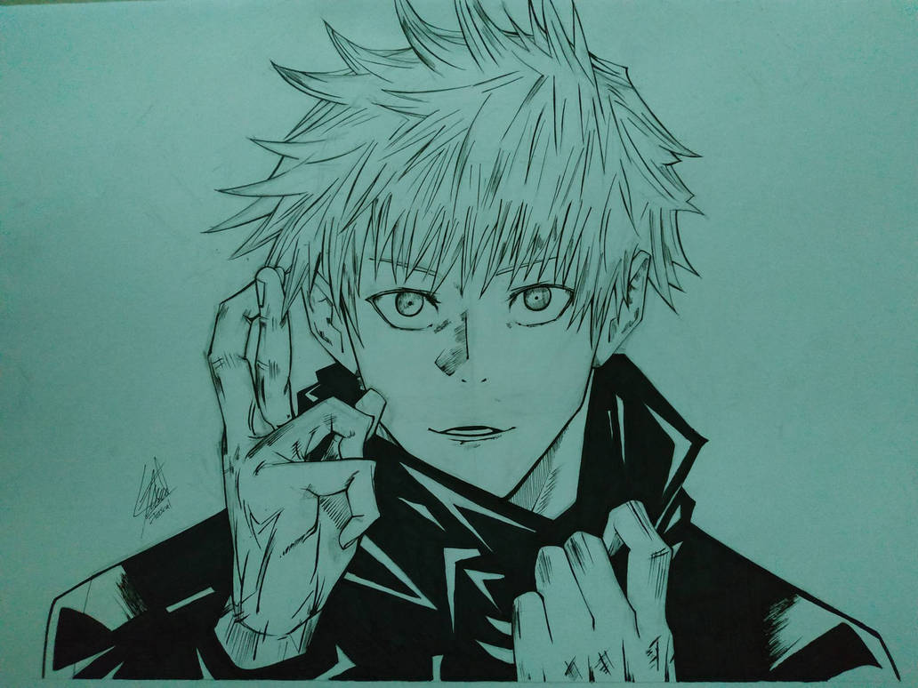 Gojo Rasm Gojo Satoru - Jujutsu Kaisen by lyska27 on DeviantArt