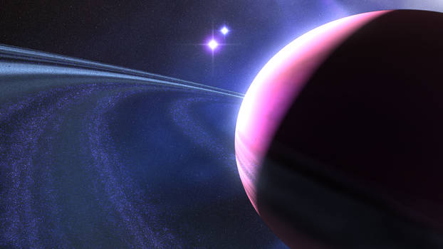 Gas giant and stars