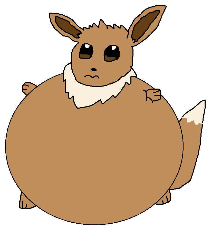 Eevee Inflation Eevee's Hybrid Weight Gain/Inflation by RudyTheFatFox2010 on DeviantArt