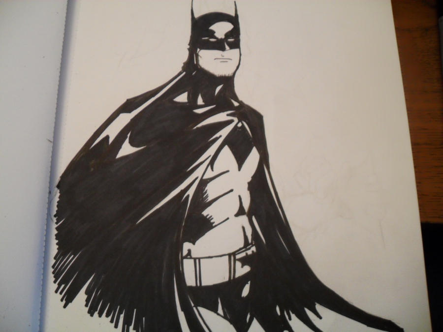 Batman Sharpie Sketch by Wackyninja001 on DeviantArt