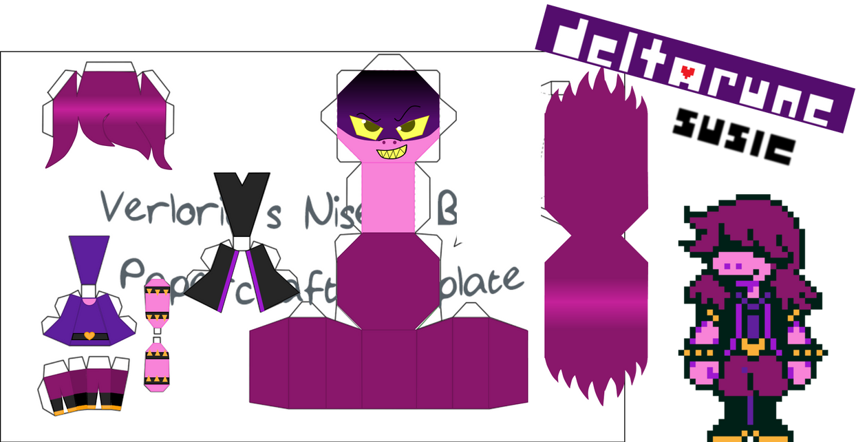 Delta Rune Papercraft Deltarune-Susie (Papercraft) by AnoniSans on DeviantArt