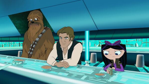 Chewbacca, Hans Solo And Pilot Isabella