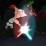 Brothers Battle (Phineas Vs Darth Ferb)