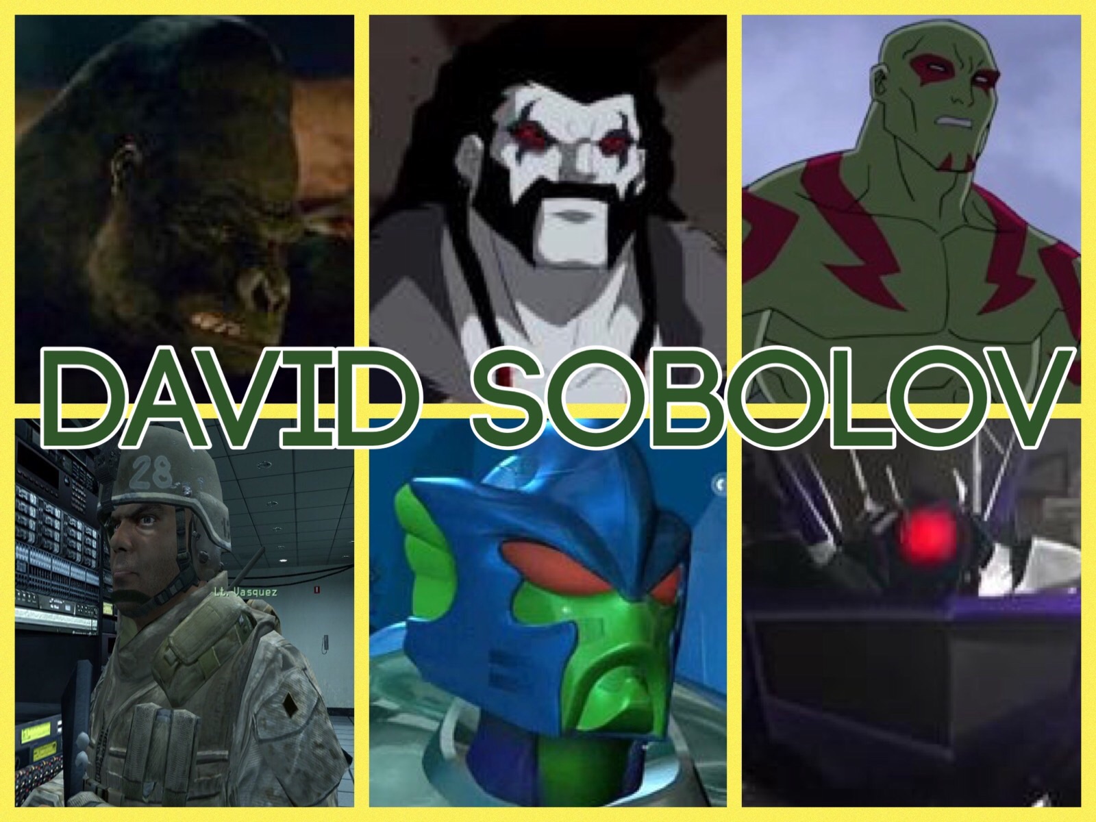 David Sobolov Characters