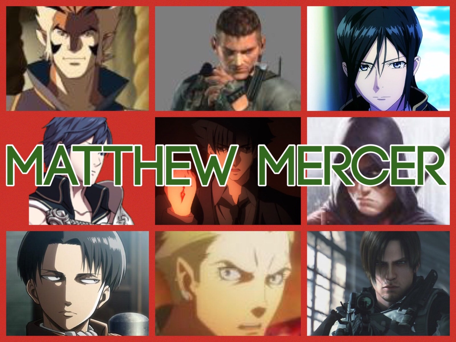 Matthew Mercer Characters by UnitySpectre on DeviantArt