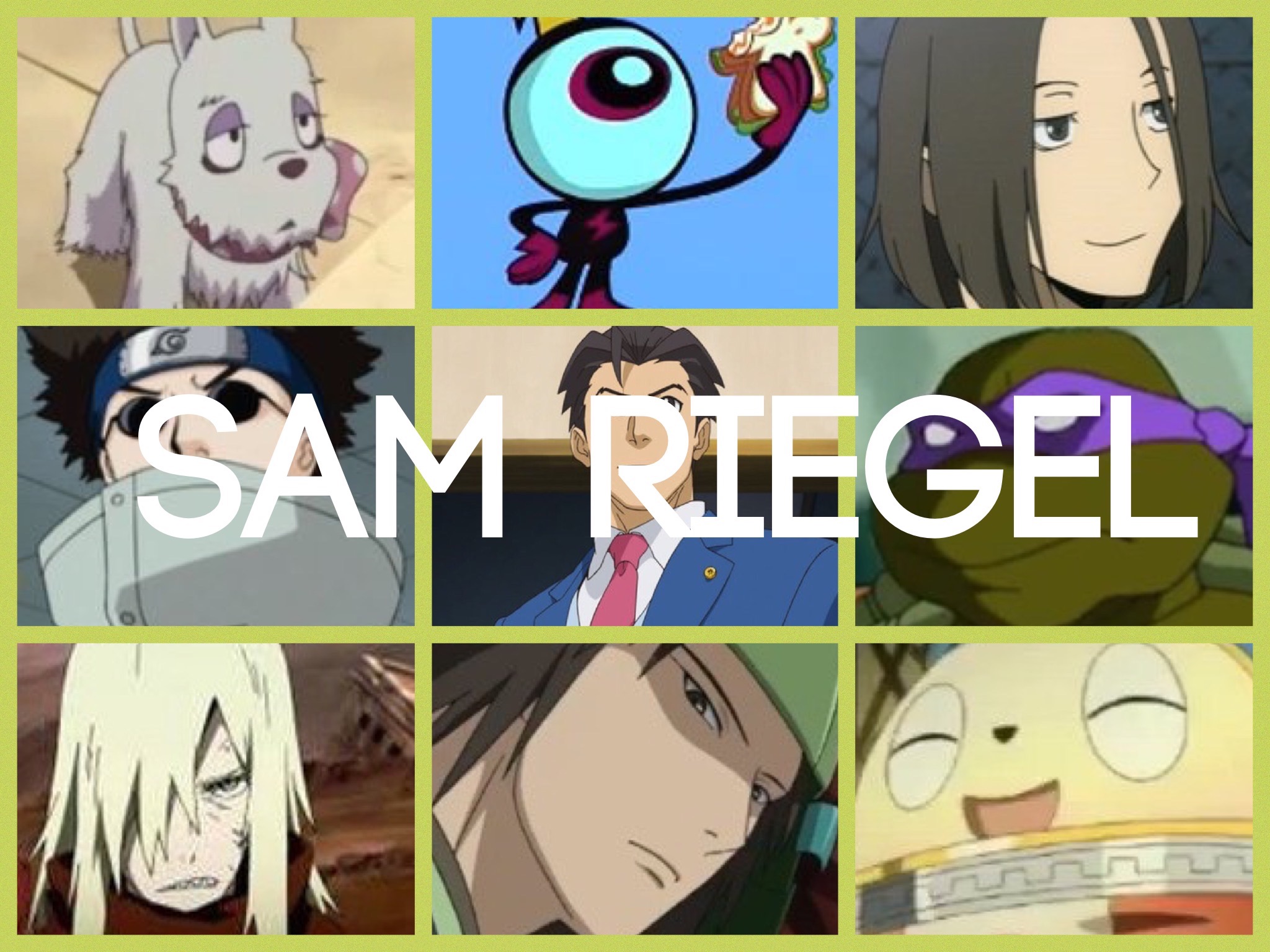 Sam Riegel Characters by UnitySpectre on DeviantArt