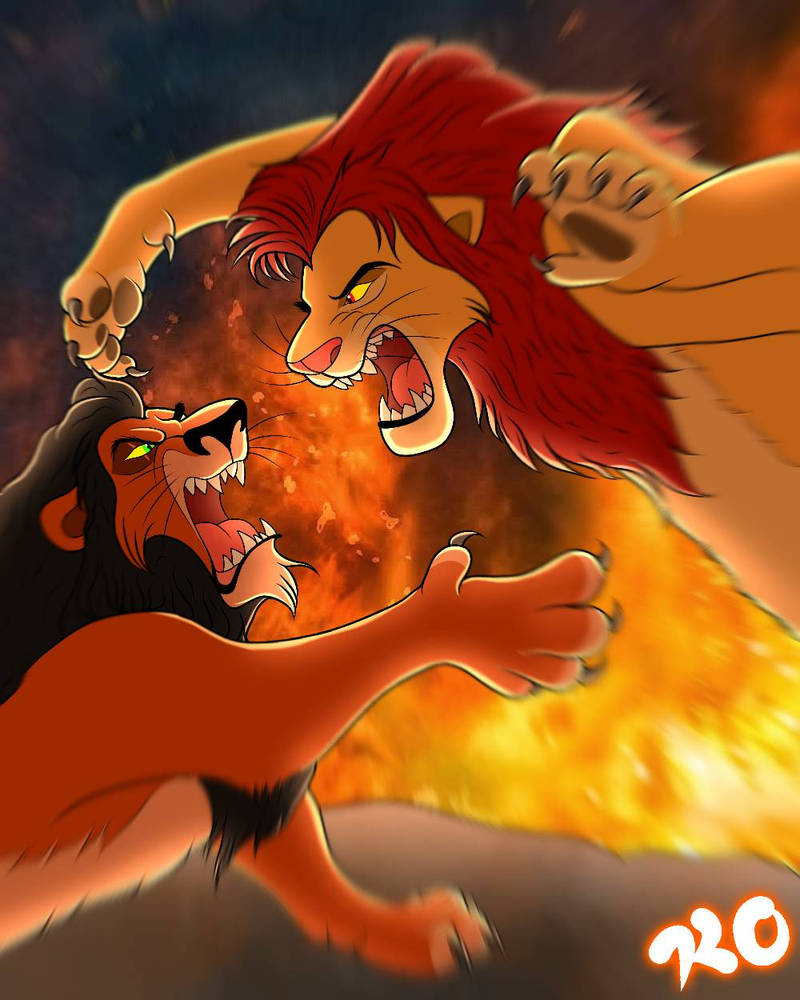 SIMBA VS SCAR (Commission) by KrisTheCheeto on DeviantArt