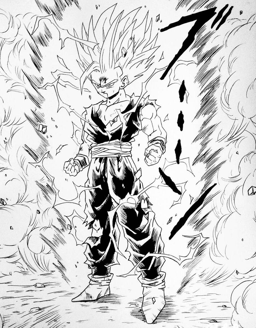 Gohan Super Saiyan 2 by Fax0 on DeviantArt
