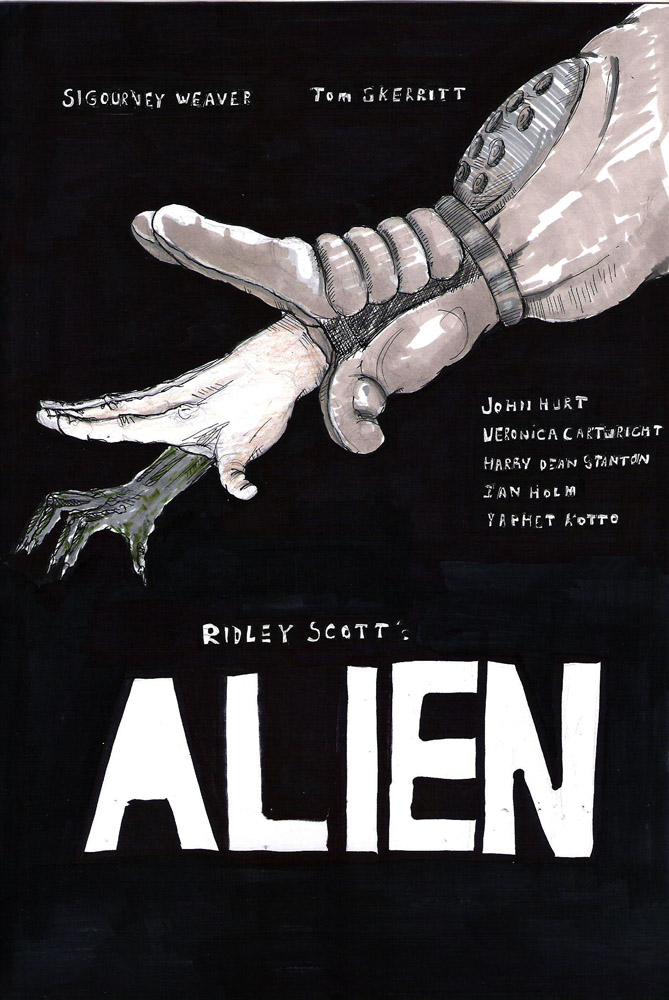 alien poster sketch 1