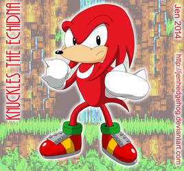 Knuckles the Echidna by JenHedgehog