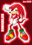 :KNUCKLES THE ECHIDNA: by JenHedgehog