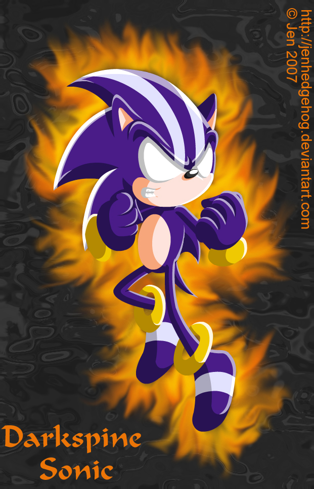 Drawing Sonic - (DarkSpine Sonic Super-Form Style!) 