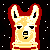 Gold Space Llama