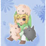 WW Link and pigs x3