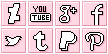 Social Media (and other) Icons (pink set, f2u)