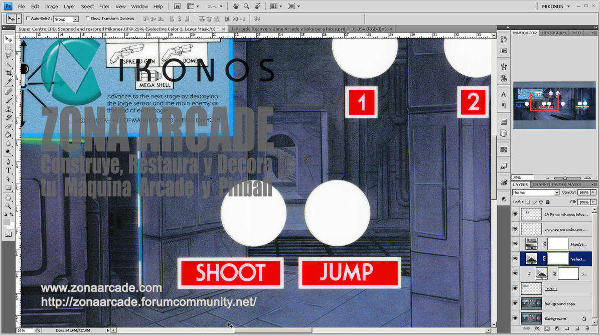 Super Contra Control Panel Overlay. Restored Mikon by Mikonos11 on ...