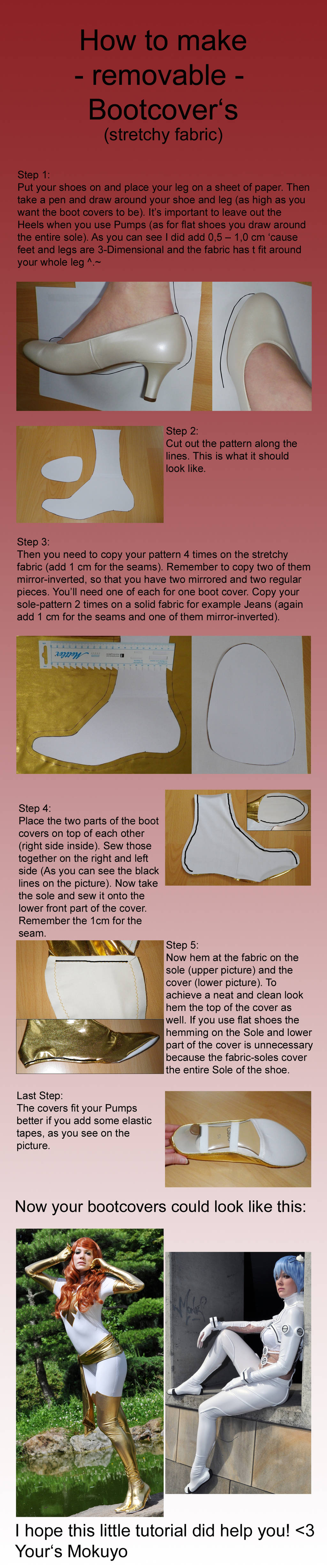 How to make Bootcovers Part 2 of 2 - removable by Mokuyo
