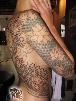 FLOWER OF LIFE AND LOTUS