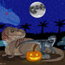 Happy Halloween from Rexy and Blue