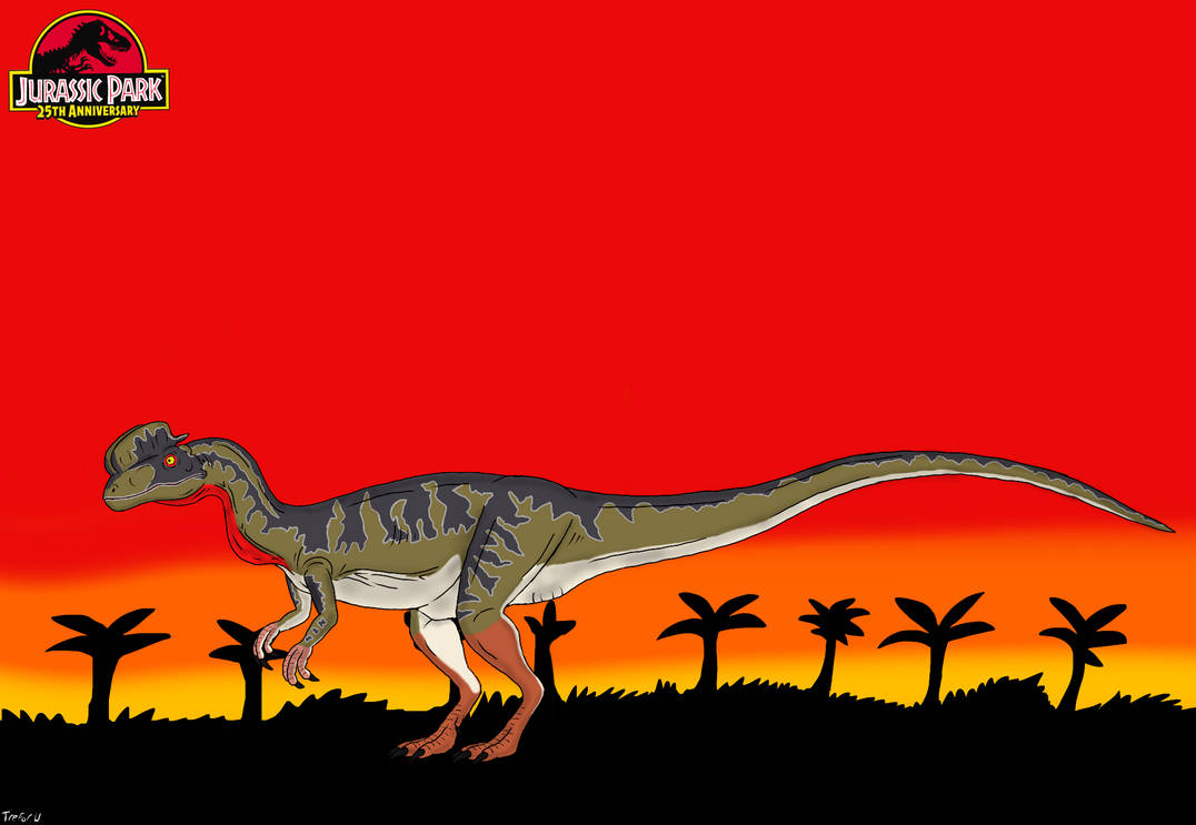 Jurassic Park 25th Anniversary: Dilophosaurus by TrefRex on DeviantArt