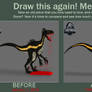 Indoraptor (Draw this again meme)