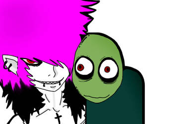 Zandria and Salad Fingers.