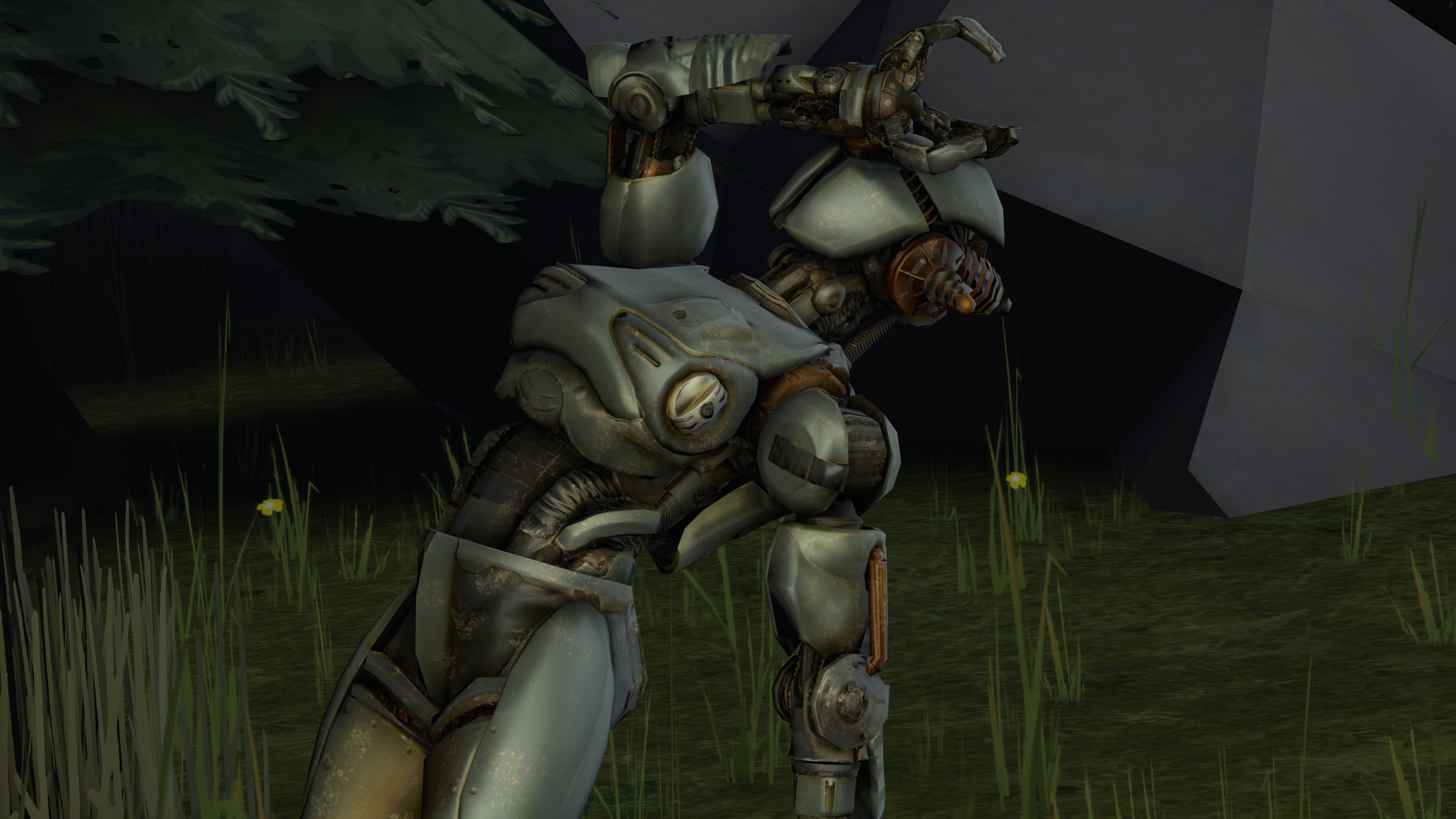 assaultron sfm fainting deviantart version fan