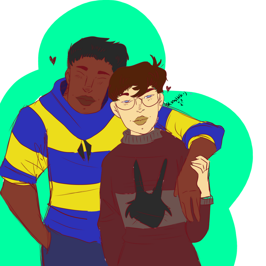 Colored sketch- Rudolph and Jamarius by AnaisMothThing on DeviantArt