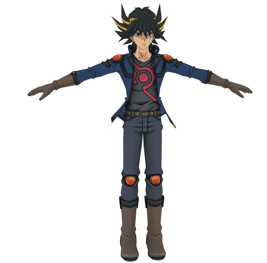 Yusei Fudo - WEB and OBJ by YuGiOhXPS-MODCreator on DeviantArt