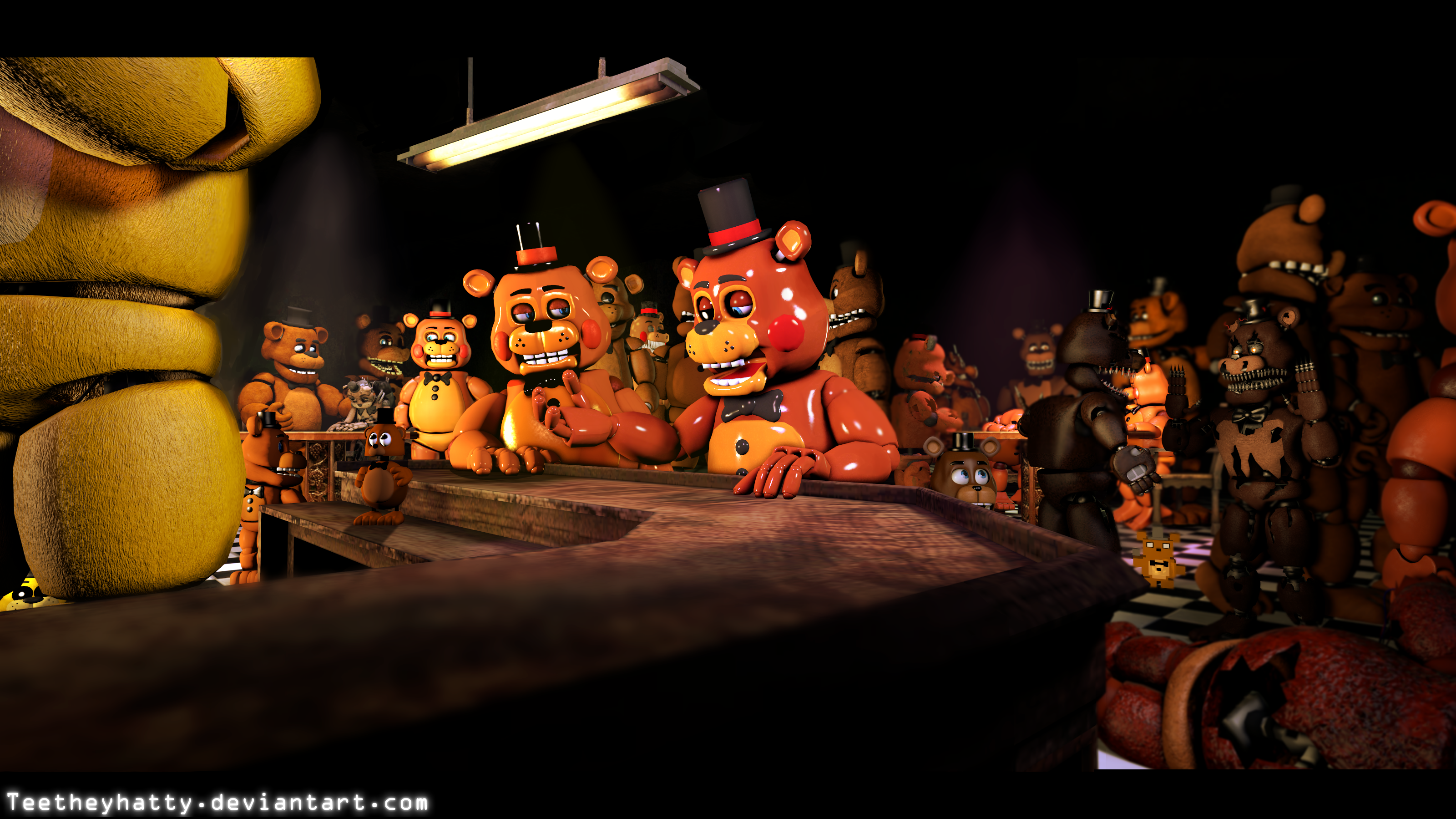 [FnaF-Sfm Poster] Freddy's of the multi-verse 4K