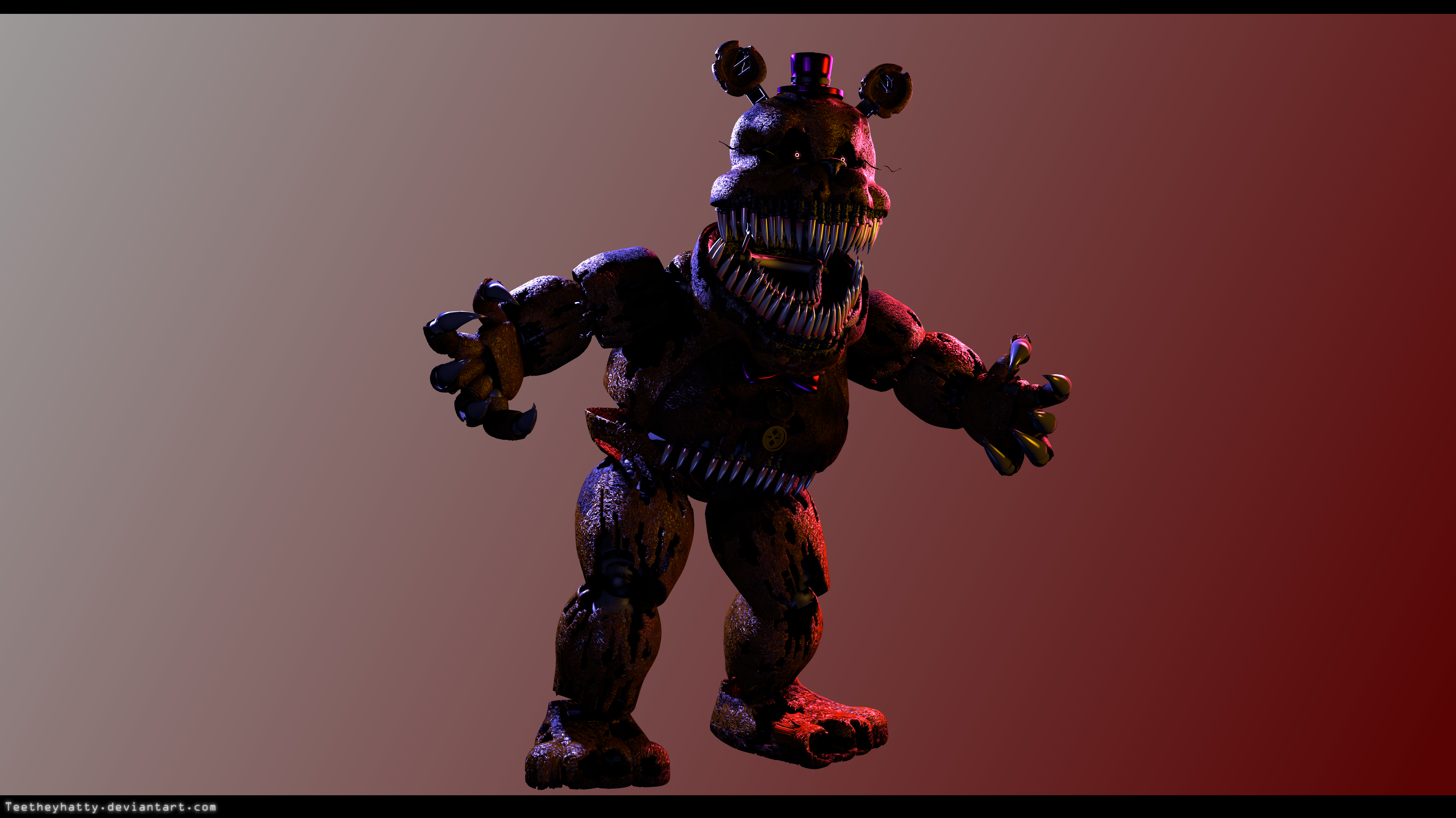 SFM FNAF) Nightmare Fredbear Poster by MysticMCMFP on DeviantArt