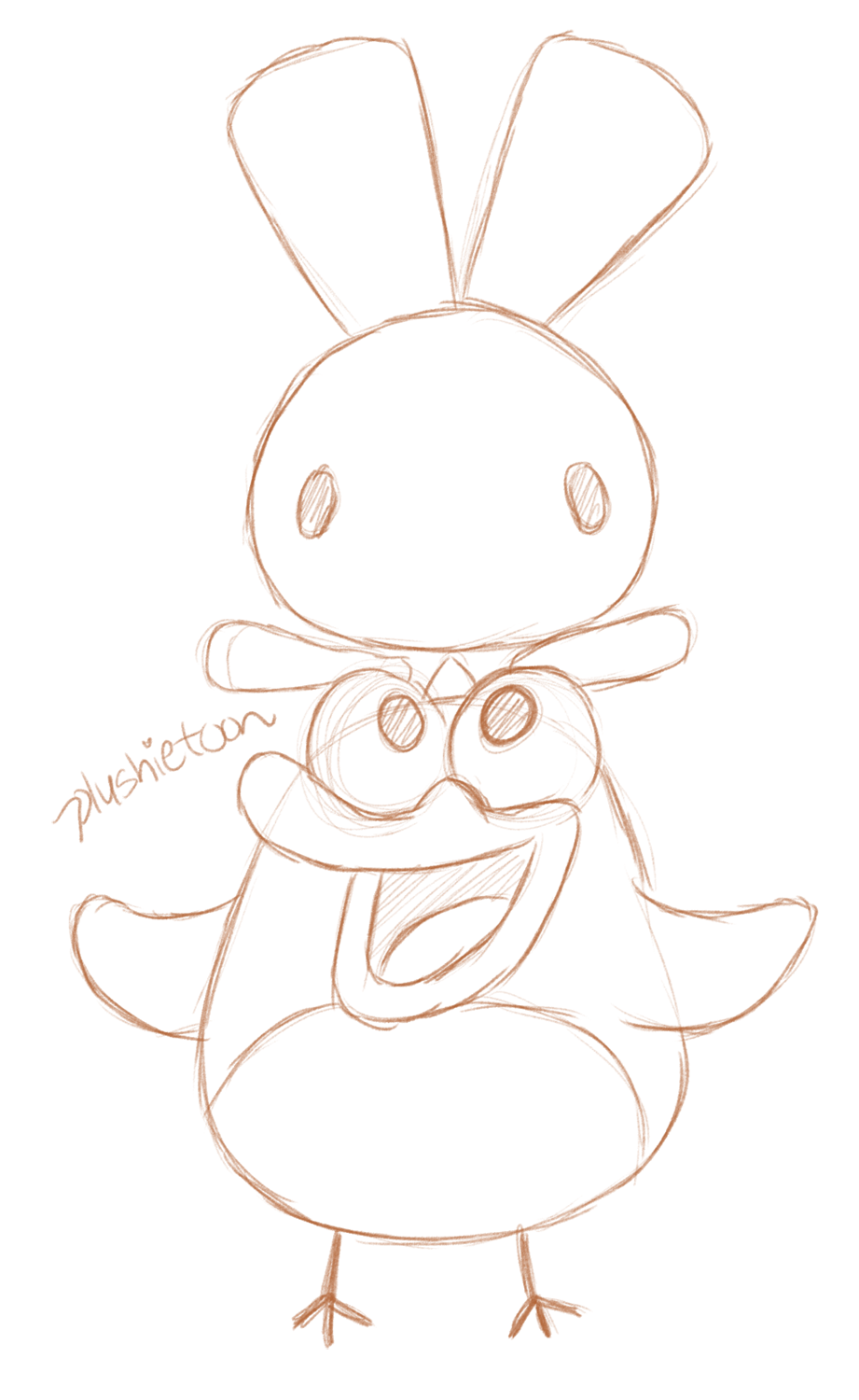 Pyoro and Mimin Stack! by plushietoon on DeviantArt