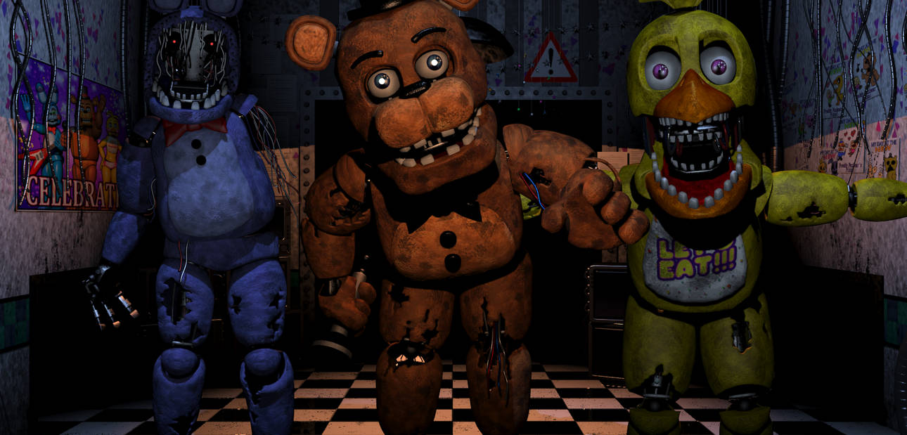 Pre Rotten Animatronics Old Animatronics Attack! by DemoskOmicron on DeviantArt