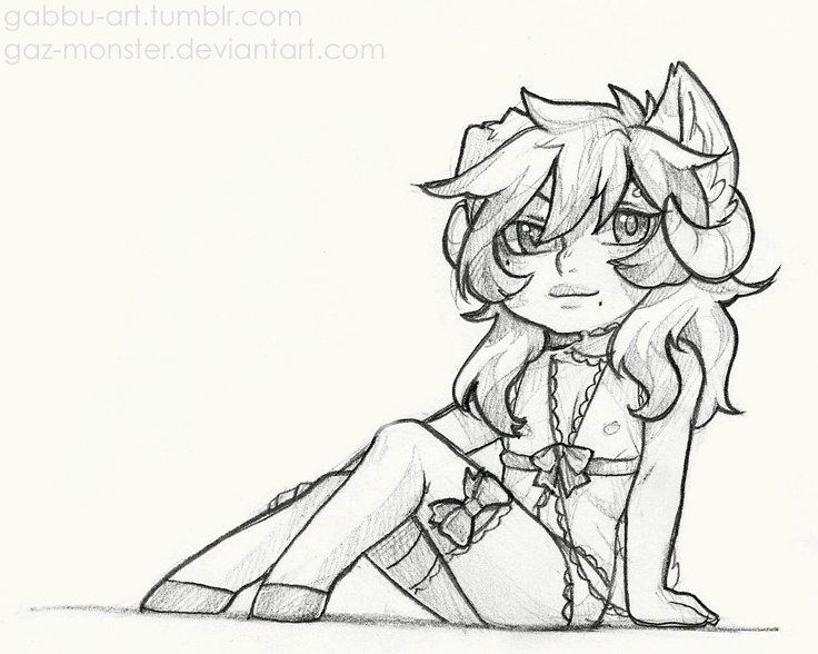 Chibi pencil drawing:  Rosette  [2/5]