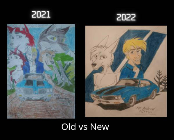 Old drawing vs new drawing of Ben Ryder by cugerstudio on DeviantArt