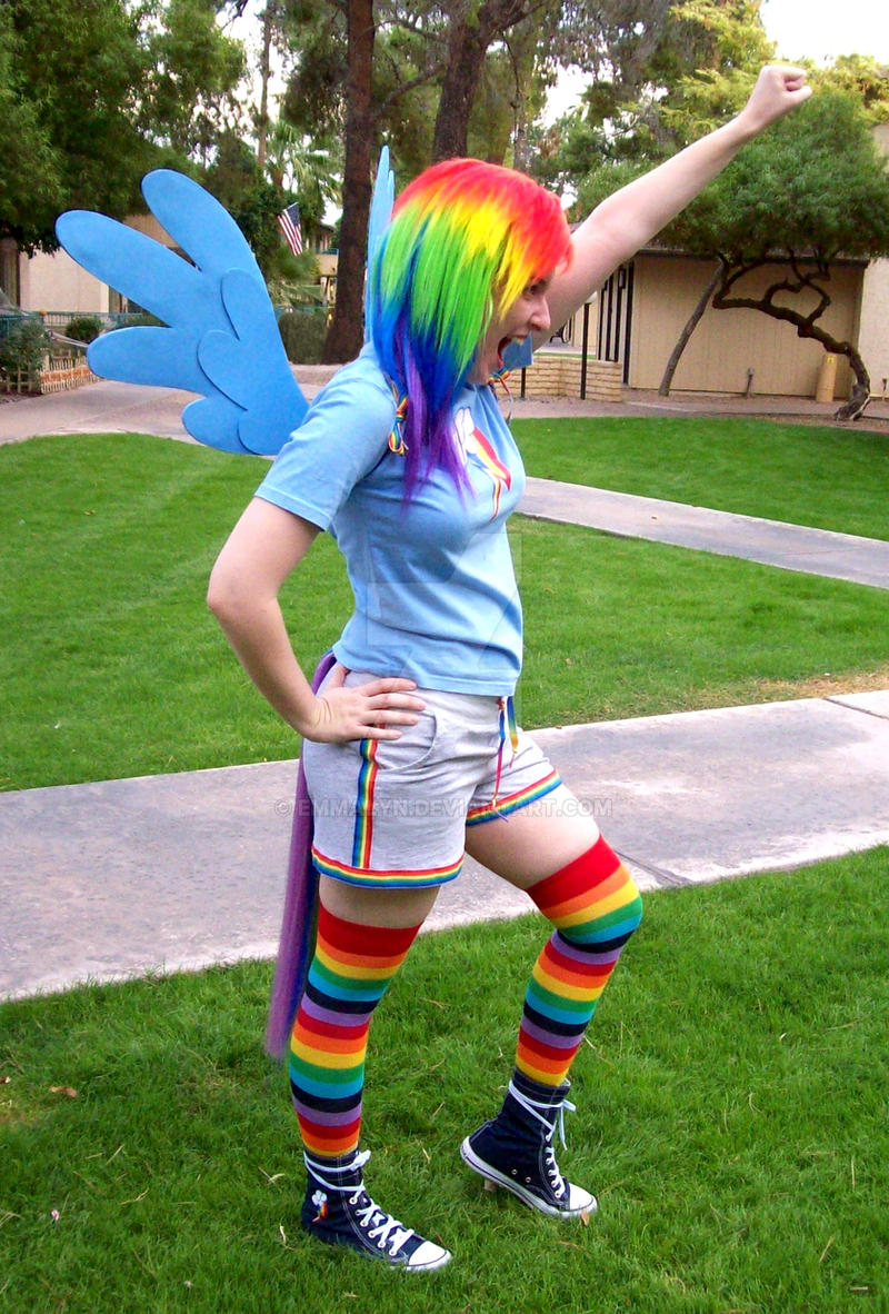 Rainbow Dash cosplay - Takeoff