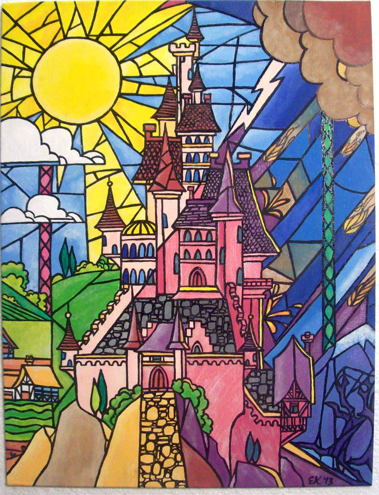Beauty And The Beast Painted Stained Glass By Emmalyn On Deviantart Beauty And The Beast Painted Stained Glass By Emmalyn On Deviantart