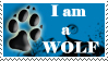 I'm a Wolf - Stamp