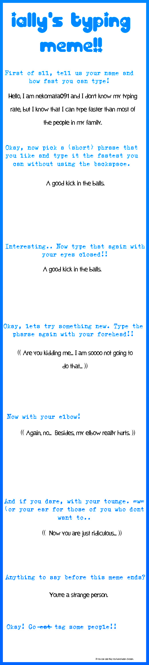 Typing Meme by nekomata091 on DeviantArt