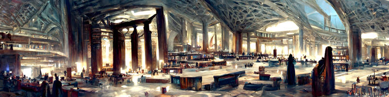 Library of Alexandria - Interior (made with AI)