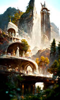 Rivendell morning shot  (made with AI)