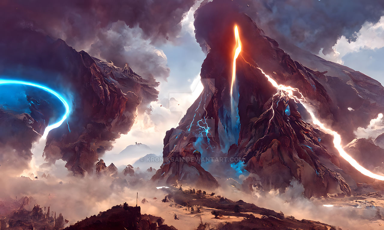 Volcano Deviantart Surging volcano (made with AI) by kroniksan on DeviantArt