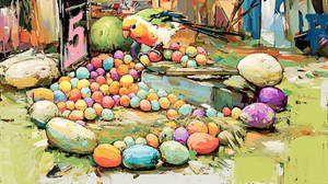 Her Easter's Gleeful Little Parrot