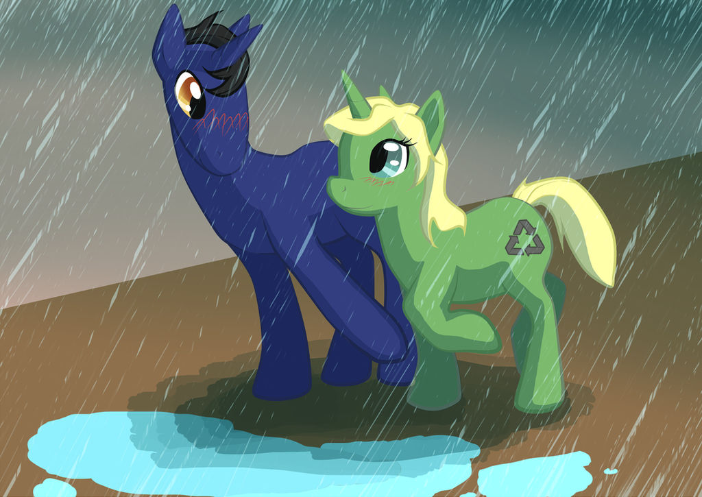 Contest Prize - Cowabunga and Eiko by lionsilverwolf